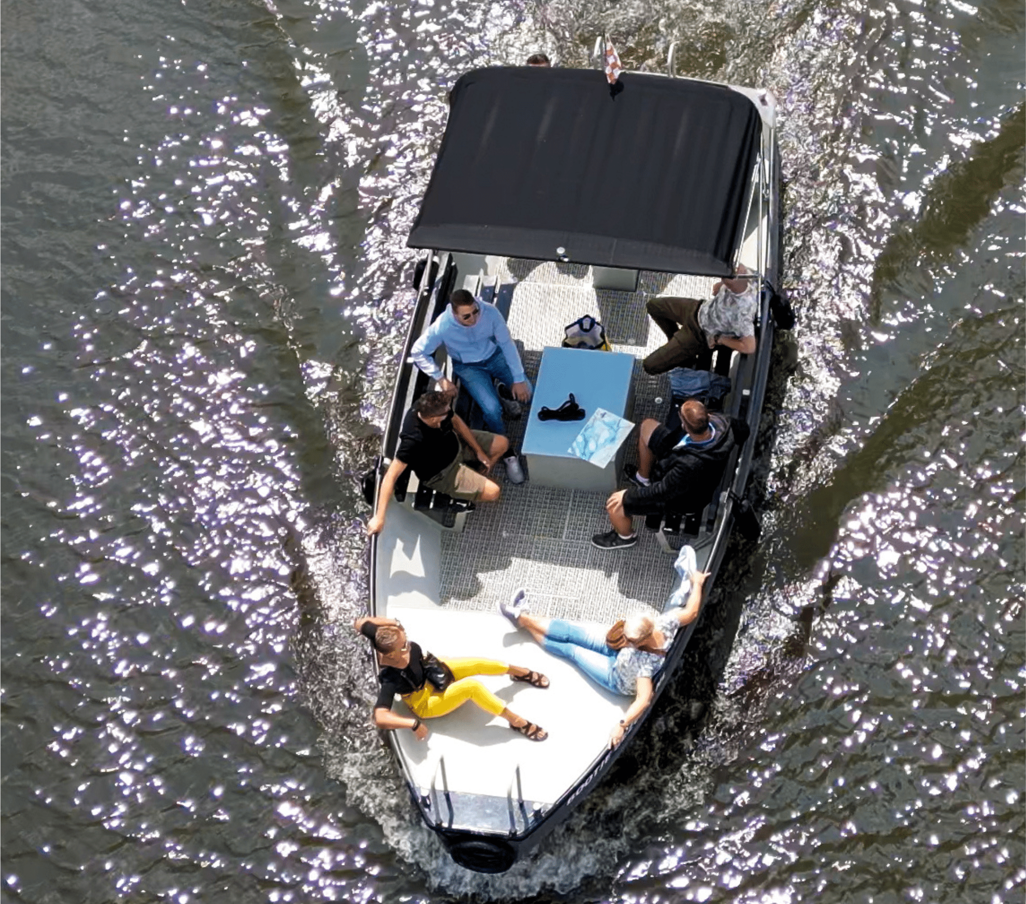 Elektrische sloep varen Biesbosch